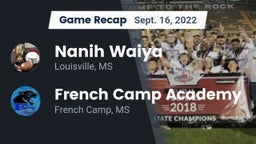 Recap: Nanih Waiya  vs. French Camp Academy  2022