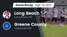 Recap: Long Beach  vs. Greene County  2017
