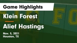 Klein Forest  vs Alief Hastings  Game Highlights - Nov. 5, 2021