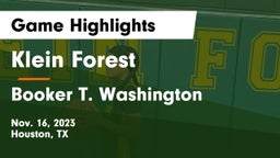 Klein Forest  vs Booker T. Washington  Game Highlights - Nov. 16, 2023