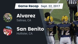 Recap: Alvarez  vs. San Benito  2017