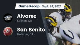 Recap: Alvarez  vs. San Benito  2021