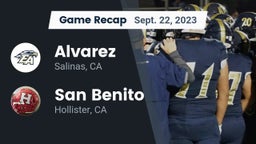 Recap: Alvarez  vs. San Benito  2023
