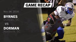 Recap: Byrnes  vs. Dorman  2016