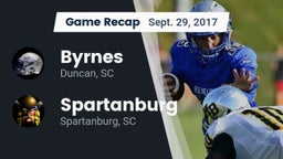 Recap: Byrnes  vs. Spartanburg  2017