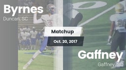 Matchup: Byrnes vs. Gaffney  2017