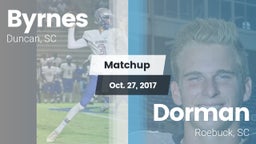 Matchup: Byrnes vs. Dorman  2017