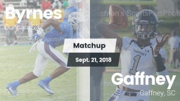 Matchup: Byrnes vs. Gaffney  2018