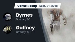 Recap: Byrnes  vs. Gaffney  2018