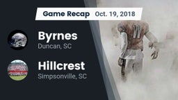 Recap: Byrnes  vs. Hillcrest  2018
