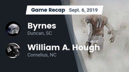 Recap: Byrnes  vs. William A. Hough  2019