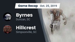 Recap: Byrnes  vs. Hillcrest  2019