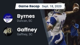 Recap: Byrnes  vs. Gaffney  2020