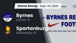 Recap: Byrnes  vs. Spartanburg  2020