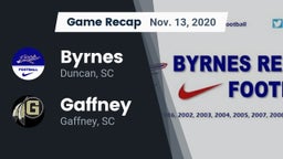 Recap: Byrnes  vs. Gaffney  2020