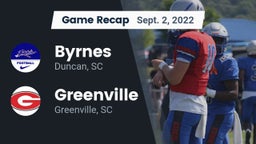 Recap: Byrnes  vs. Greenville  2022