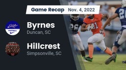 Recap: Byrnes  vs. Hillcrest  2022