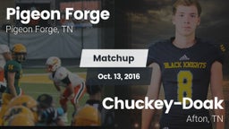 Matchup: Pigeon Forge High Sc vs. Chuckey-Doak  2016