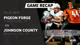 Recap: Pigeon Forge  vs. Johnson County  2016
