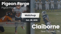Matchup: Pigeon Forge High Sc vs. Claiborne  2016