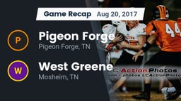 Recap: Pigeon Forge  vs. West Greene  2017