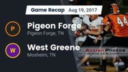 Recap: Pigeon Forge  vs. West Greene  2017