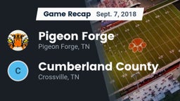 Recap: Pigeon Forge  vs. Cumberland County  2018
