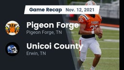Recap: Pigeon Forge  vs. Unicoi County  2021