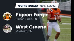 Recap: Pigeon Forge  vs. West Greene  2022