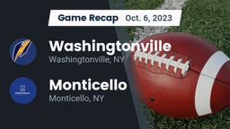 Recap: Washingtonville  vs. Monticello  2023