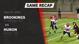 Recap: Brookings  vs. Huron  2016