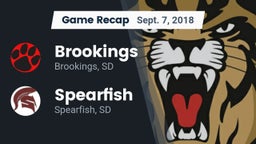 Recap: Brookings  vs. Spearfish  2018