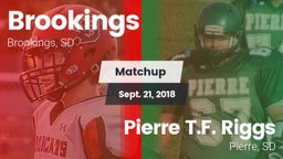 Matchup: Brookings vs. Pierre T.F. Riggs  2018
