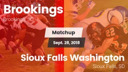 Matchup: Brookings vs. Sioux Falls Washington  2018