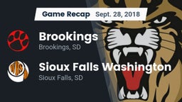 Recap: Brookings  vs. Sioux Falls Washington  2018