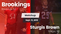 Matchup: Brookings vs. Sturgis Brown  2019