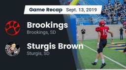 Recap: Brookings  vs. Sturgis Brown  2019