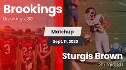 Matchup: Brookings vs. Sturgis Brown  2020