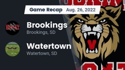 Recap: Brookings  vs. Watertown  2022