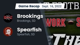 Recap: Brookings  vs. Spearfish  2022