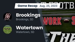 Recap: Brookings  vs. Watertown  2023