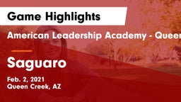 American Leadership Academy - Queen Creek vs Saguaro  Game Highlights - Feb. 2, 2021