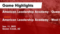American Leadership Academy - Queen Creek vs American Leadership Academy - West Foothills Game Highlights - Jan. 11, 2023