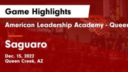 American Leadership Academy - Queen Creek vs Saguaro  Game Highlights - Dec. 15, 2022
