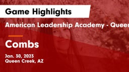 American Leadership Academy - Queen Creek vs Combs  Game Highlights - Jan. 30, 2023