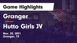 Granger  vs Hutto Girls JV Game Highlights - Nov. 20, 2021