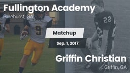 Matchup: Fullington Academy vs. Griffin Christian  2017