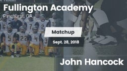 Matchup: Fullington Academy vs. John Hancock 2018