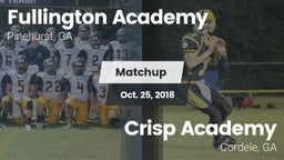 Matchup: Fullington Academy vs. Crisp Academy  2018