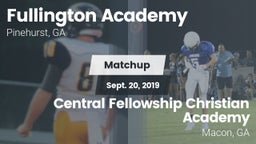 Matchup: Fullington Academy vs. Central Fellowship Christian Academy  2019